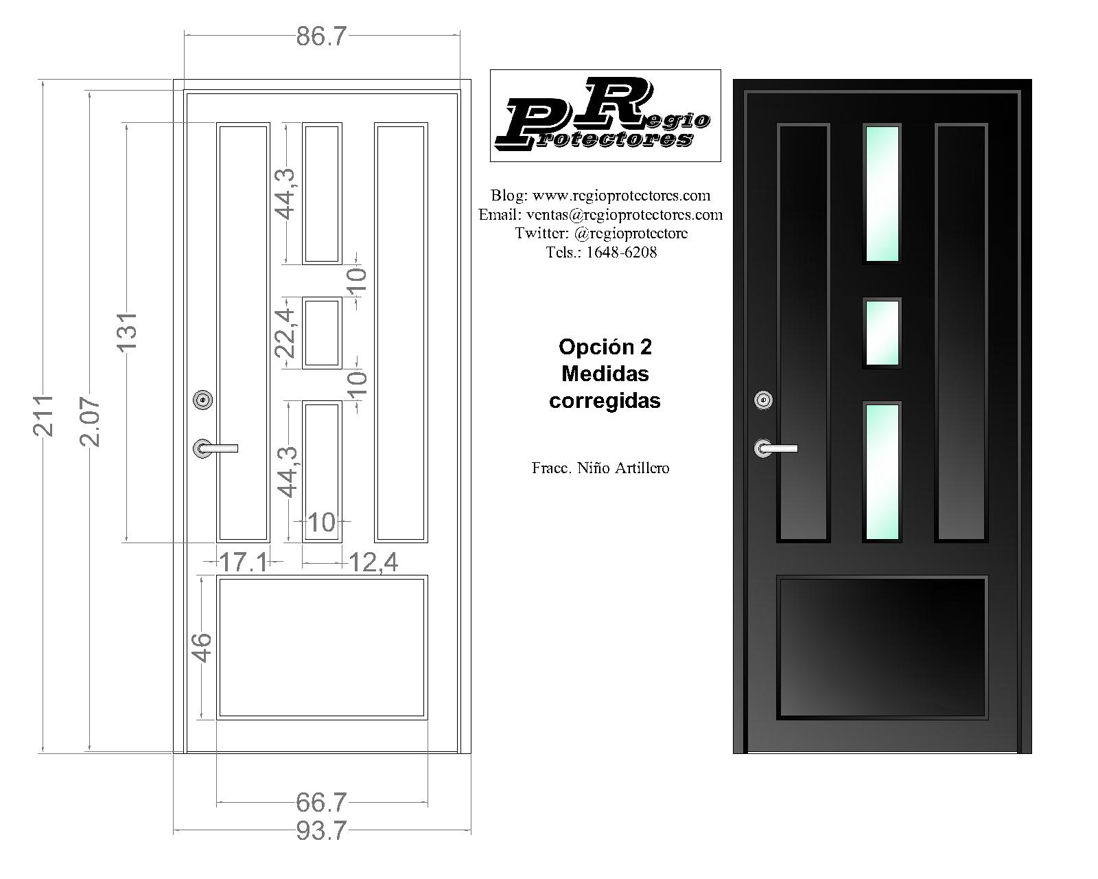 Puertas dobles medidas Puertas dobles medidas